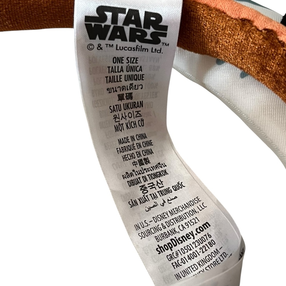 Disney Parks Star Wars Ahsoka Tano Mickey Mouse ear headband rhinestone accents - Picture 3 of 8